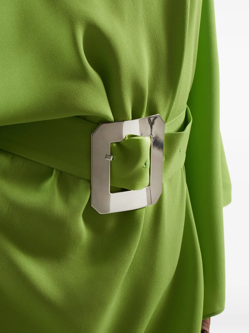 Taller Marmo Taylor belted kaftan mini dress Groen