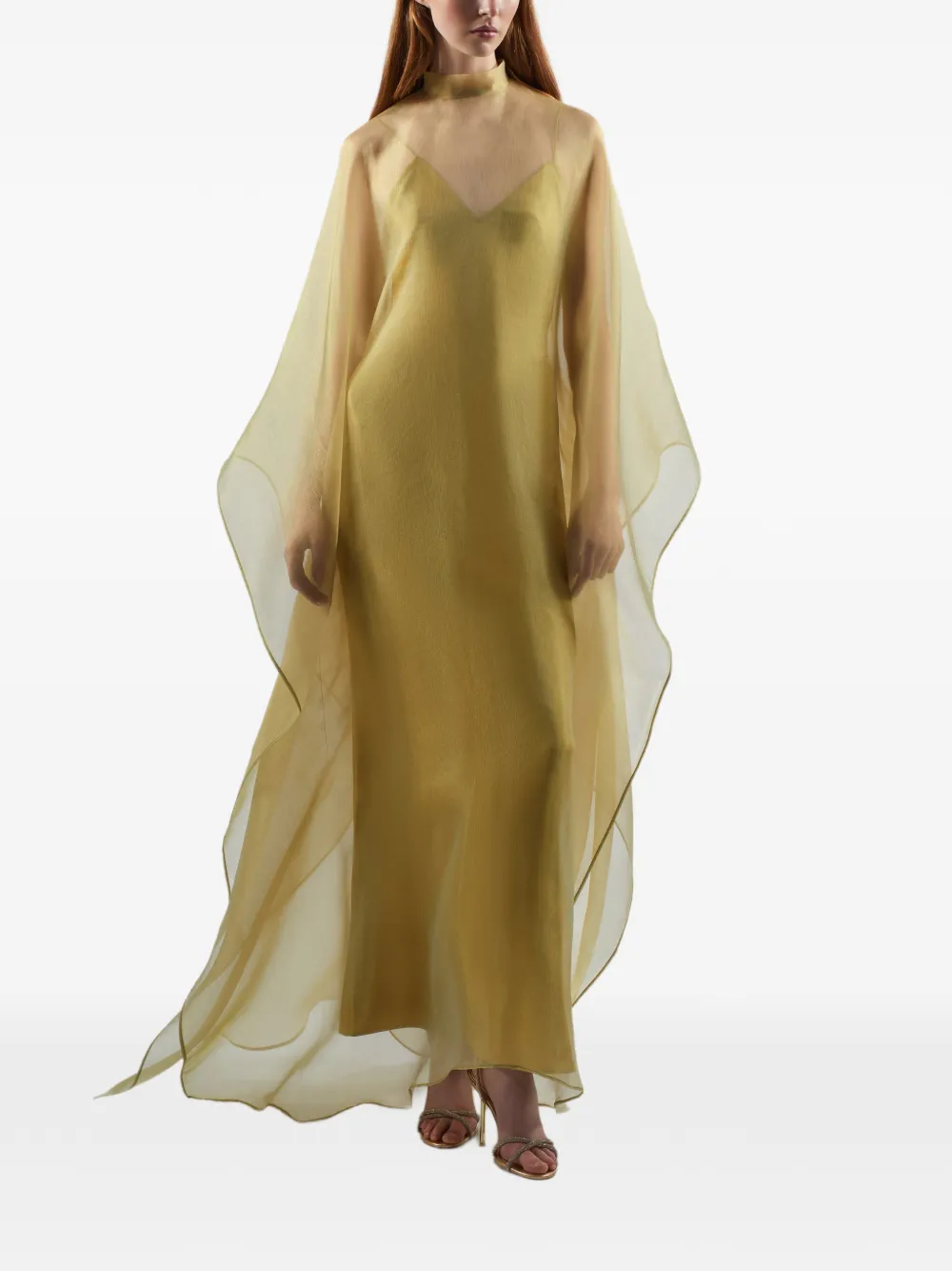 Taller Marmo Sphinx tuniek maxi-jurk Geel