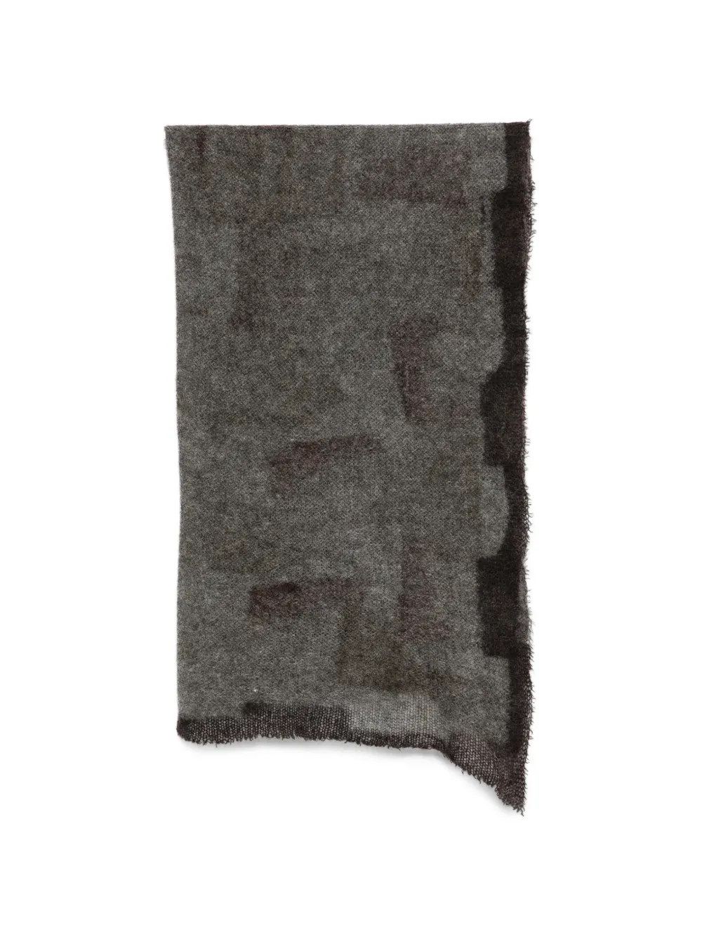 Faliero Sarti Little Simy abstract-pattern frayed scarf - Grau