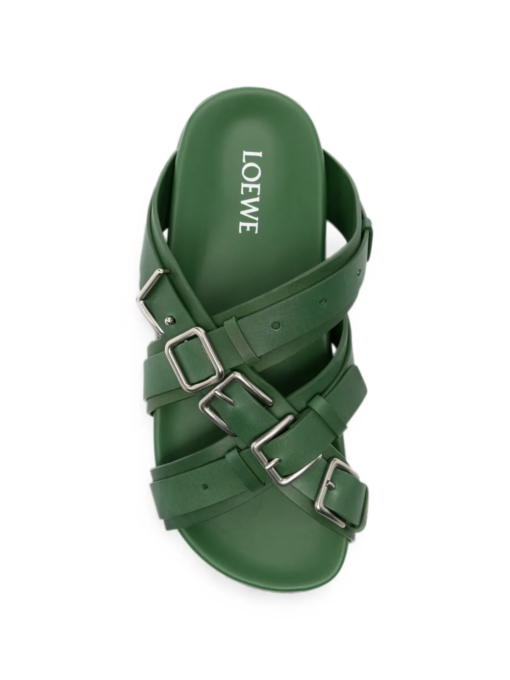 LOEWE Fussbett multi-strap buckle-fastening sandals Groen