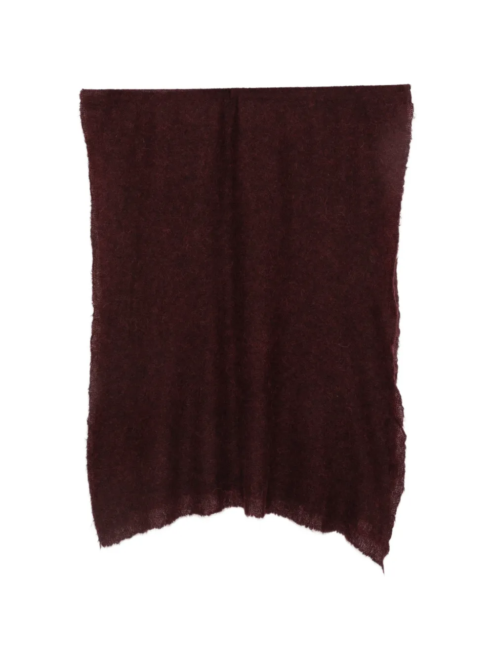 Faliero Sarti Edel raw-edge knitted scarf - Rot