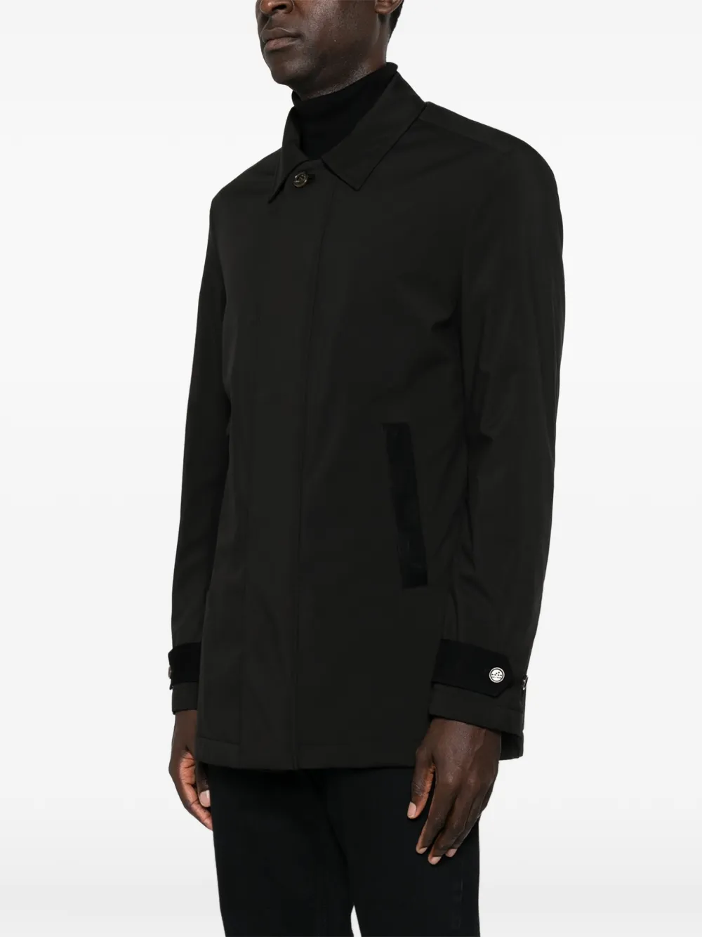 Paul & Shark Button-up jack met kraag Zwart