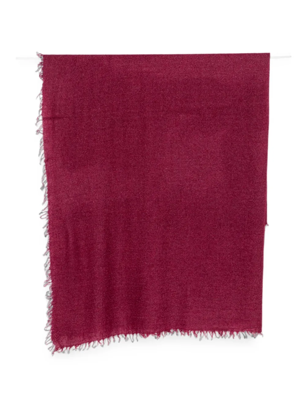 Faliero Sarti frayed-edge scarf - Rosso