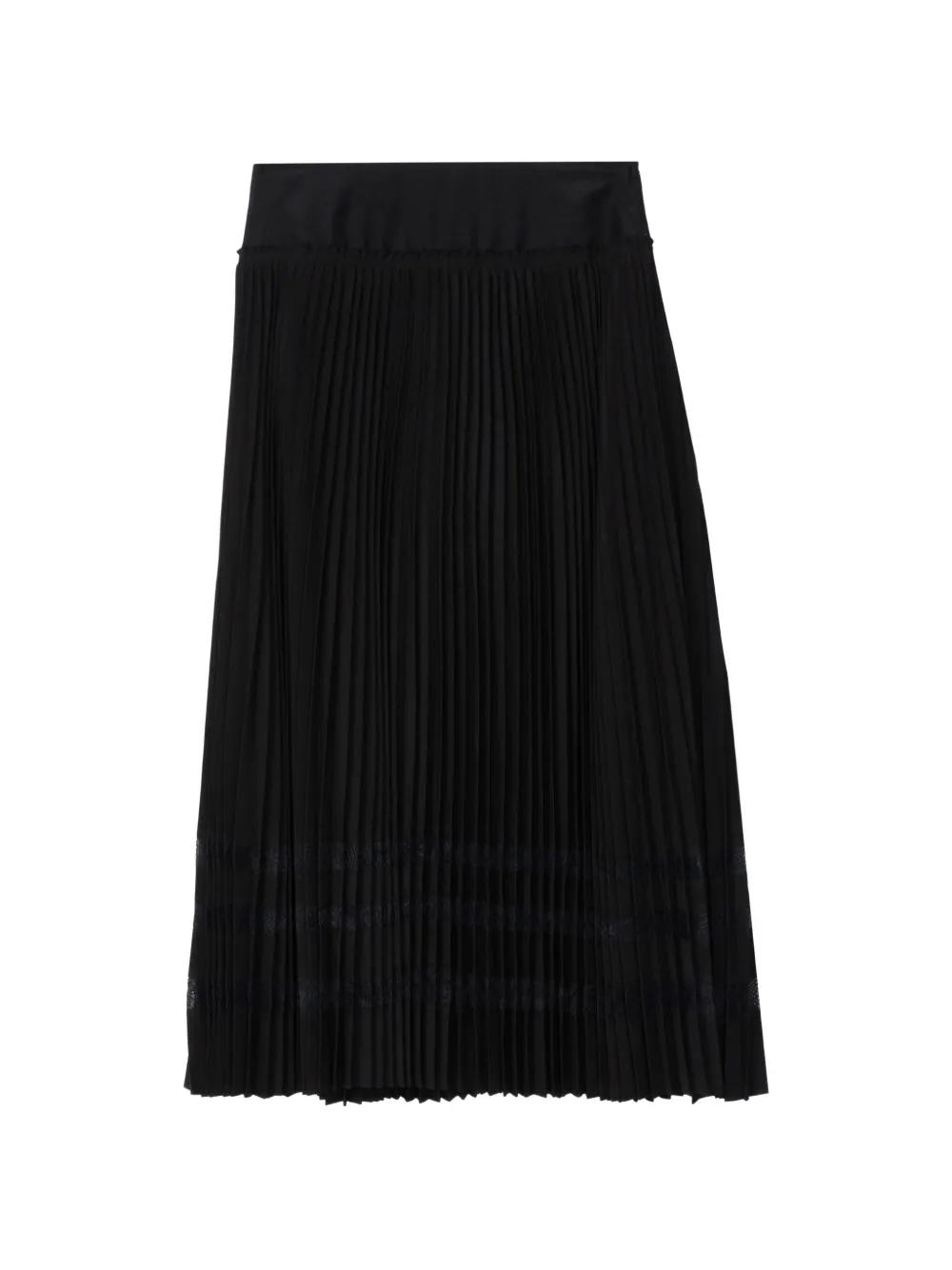 3.1 Phillip Lim Midirock mit Spitzenbesatz - Schwarz