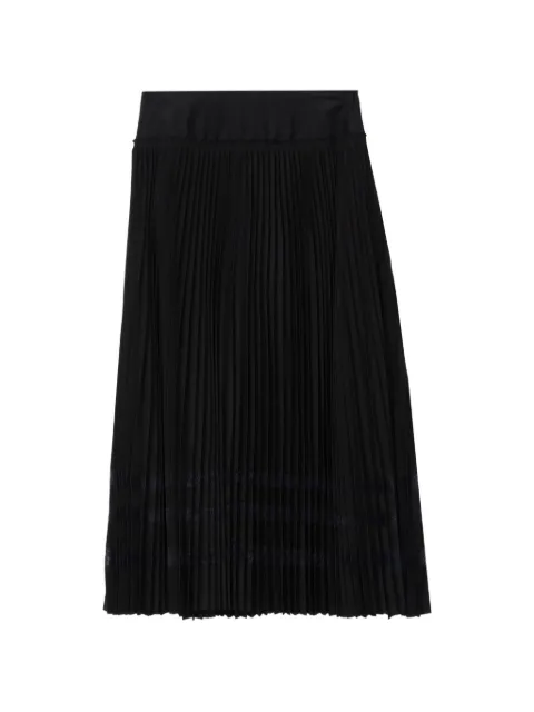 3.1 Phillip Lim midi lace-trim pleated skirt