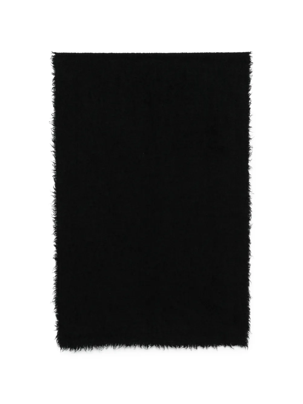 Faliero Sarti Alexia frayed-edge scarf - Schwarz