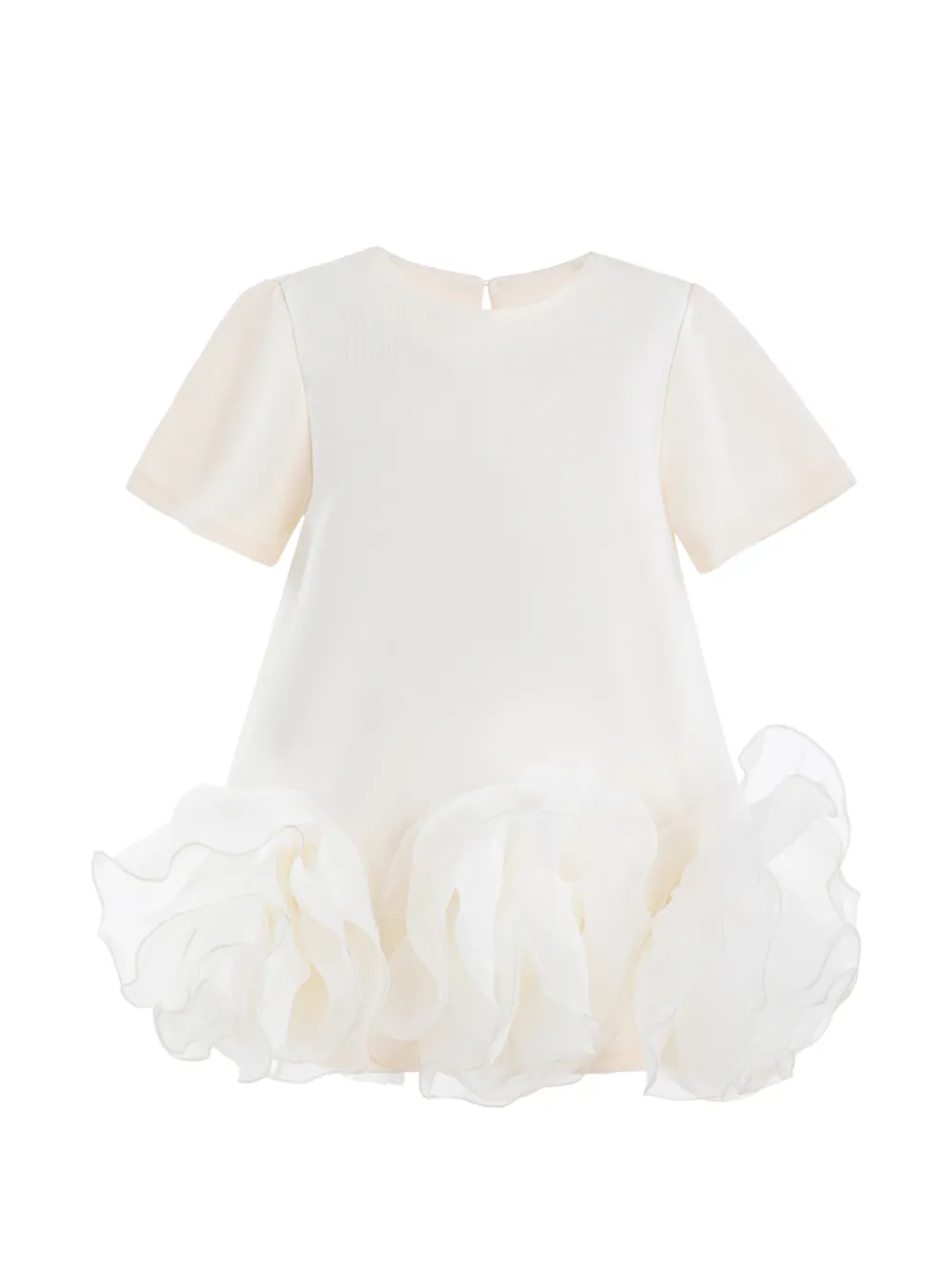 Tulleen Verina ruffled-hem A-line dress - Toni neutri
