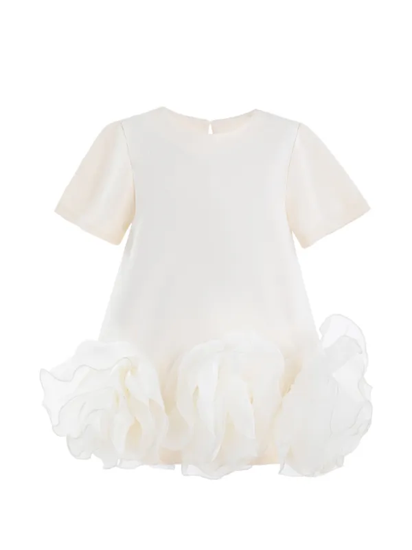 Tulleen Verina ruffled-hem A-line Dress | Neutrals