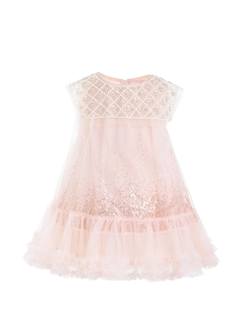 Tulleen Renoria lace sequin-embellished dress - Rosa