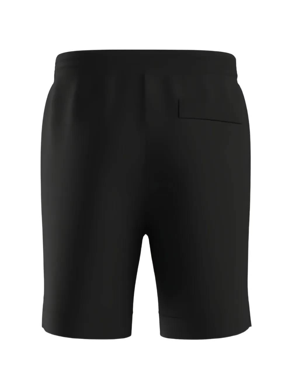 BOSS Piqué jersey shorts van katoenblend met geborduurd logo Zwart