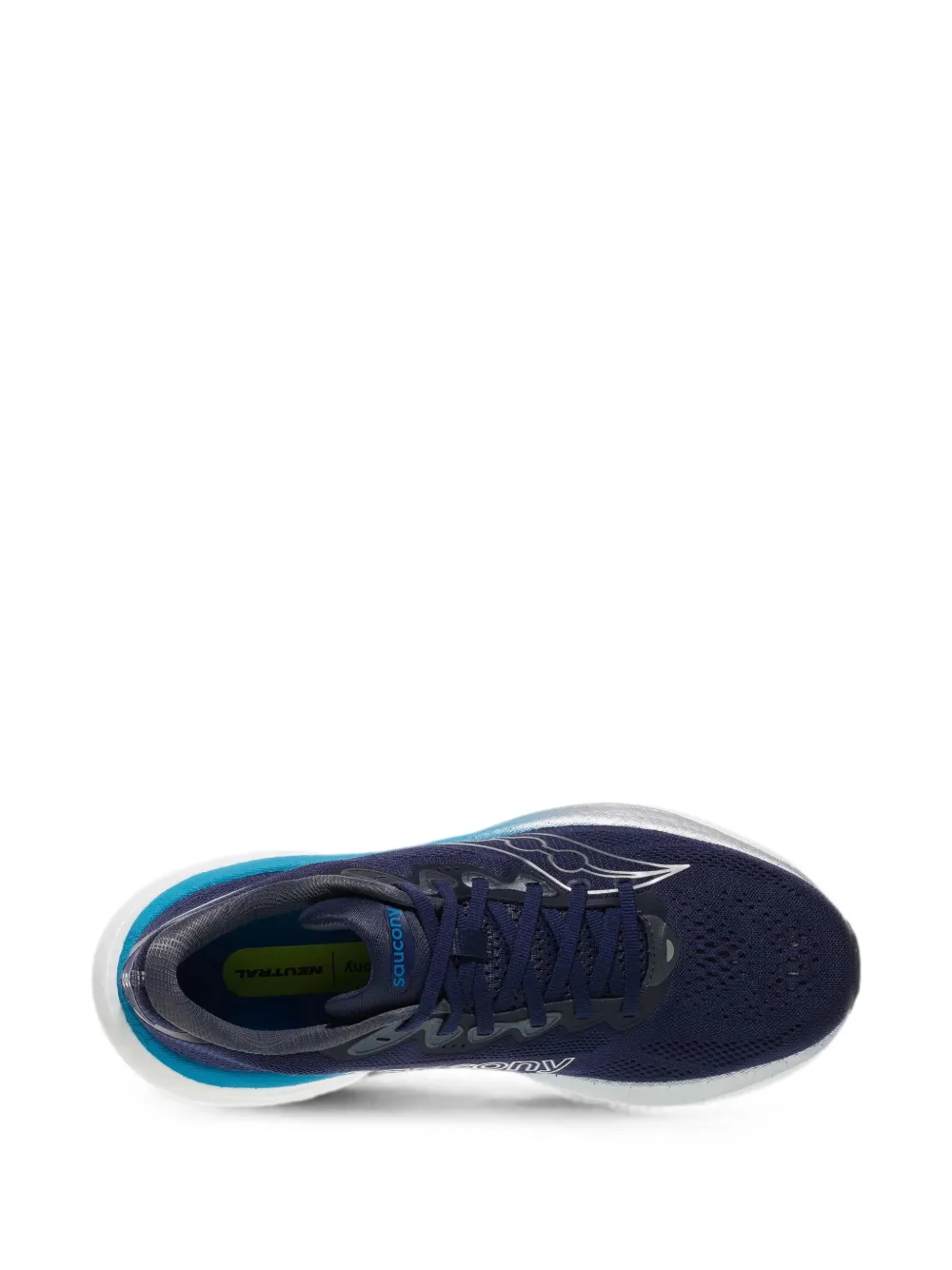 Saucony Ride 19 mesh sneakers Blauw