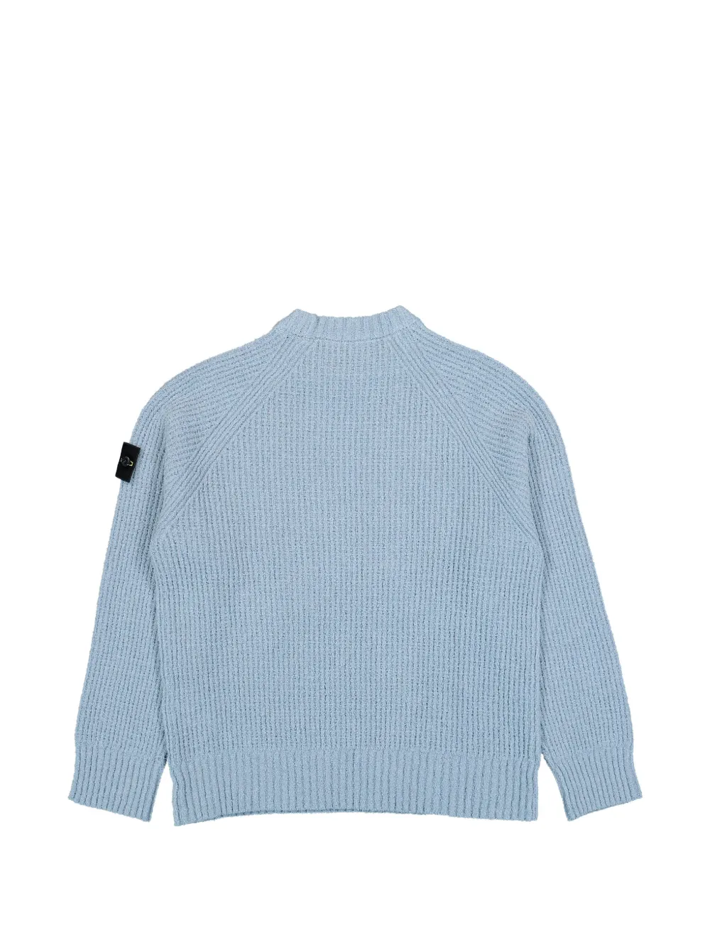 Stone Island Geribbelde katoenen bouclé trui Blauw