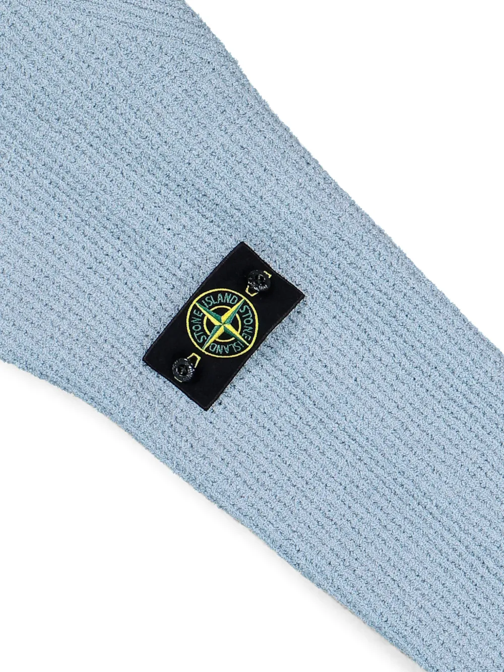 Stone Island Geribbelde katoenen bouclé trui Blauw