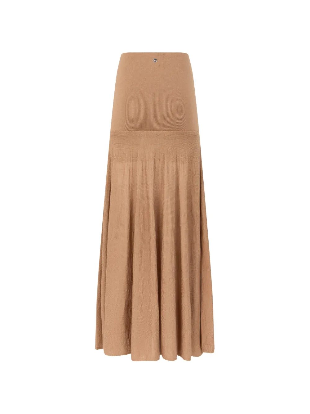 Rabanne Fijngebreide maxi-plooirok Beige