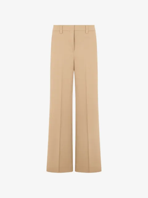 slowear pressed-crease wide-leg trousers