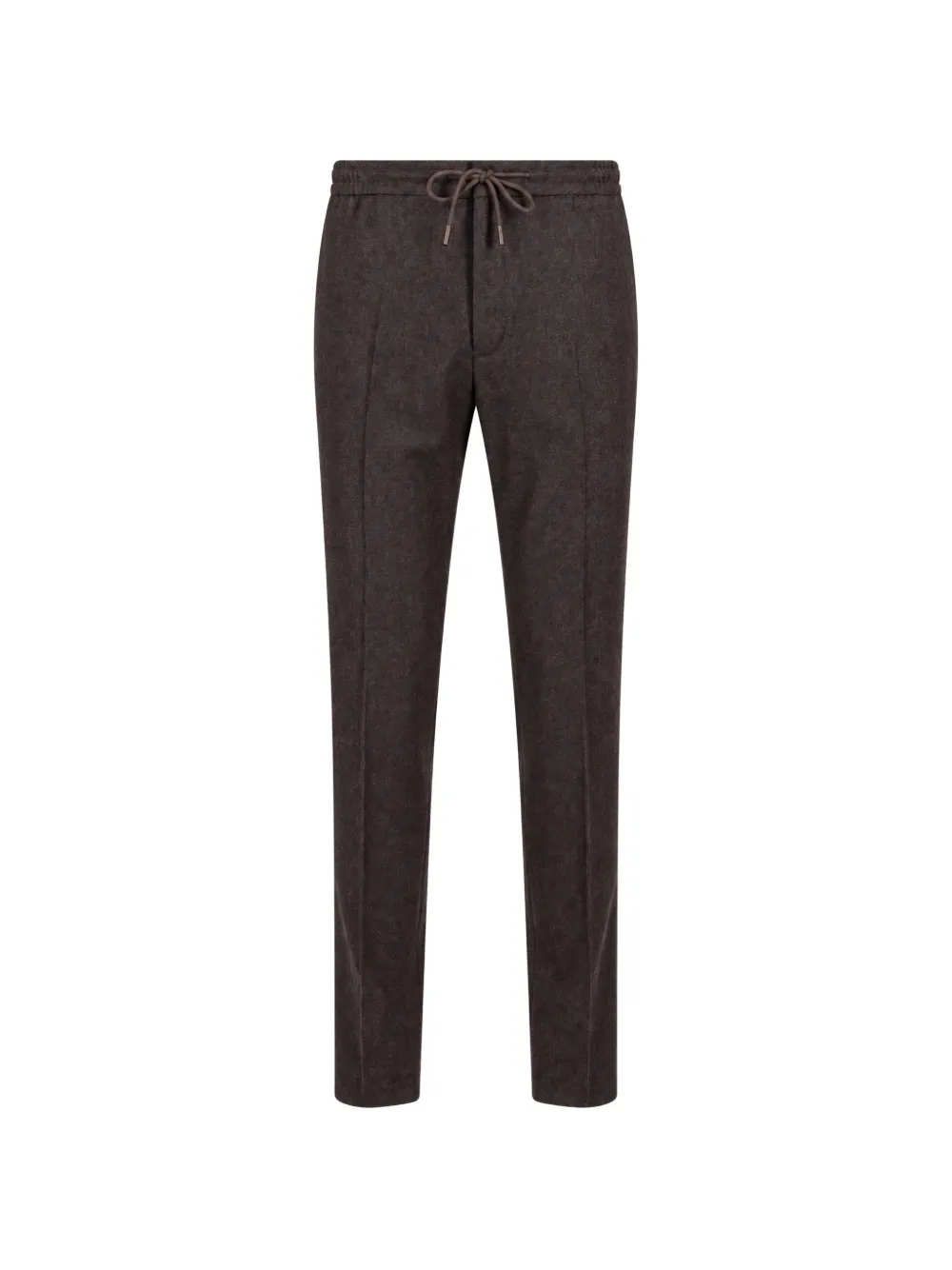 slowear drawstring-waist pressed-crease trousers - Braun