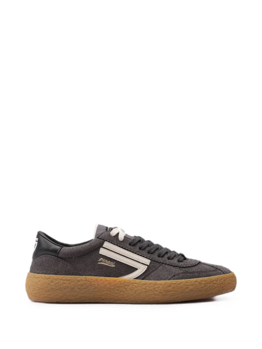 Puraai logo-patch gum-sole sneakers - Grigio