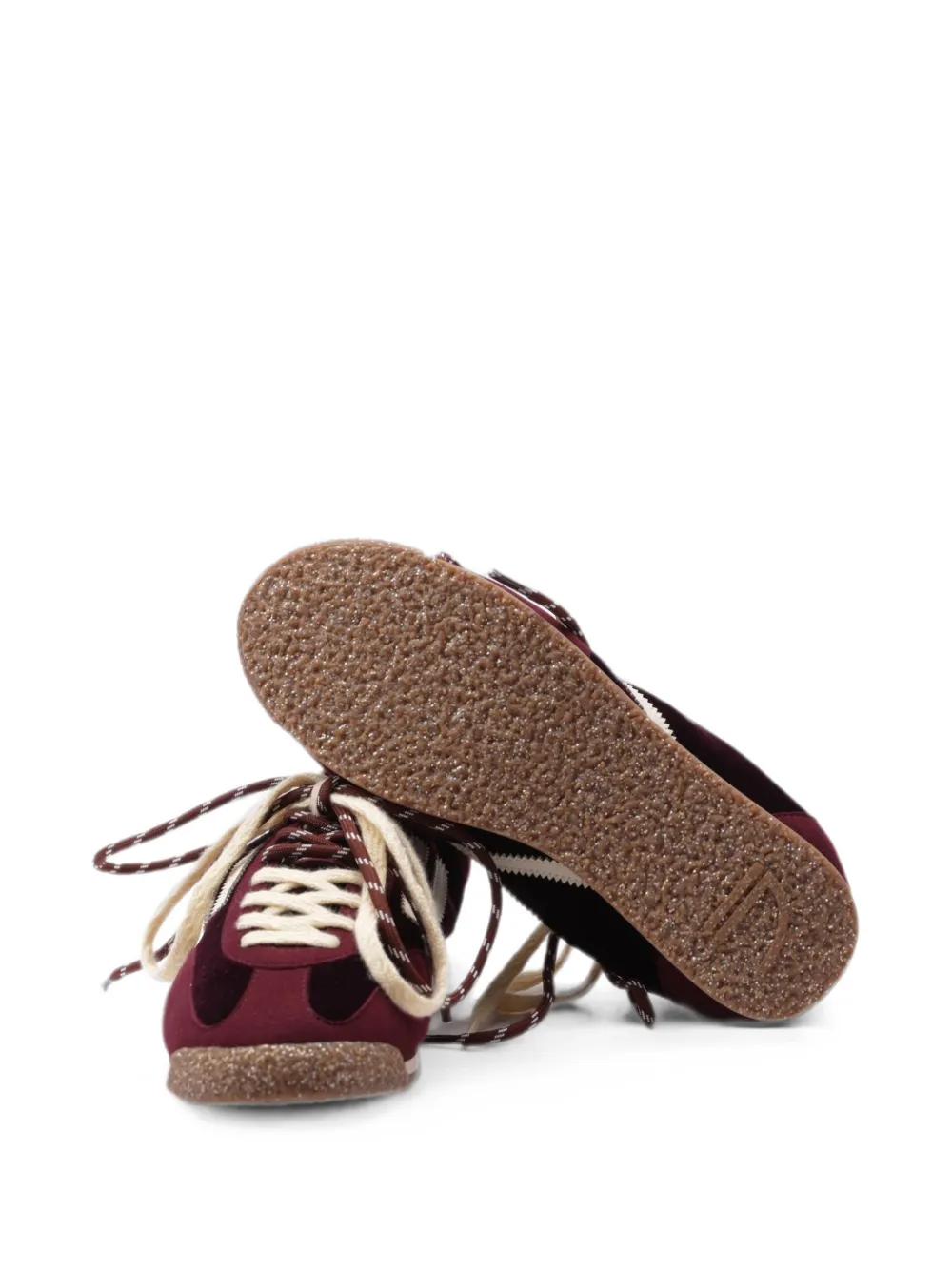 Puraai Panther fluwelen sneakers met vlakken Rood