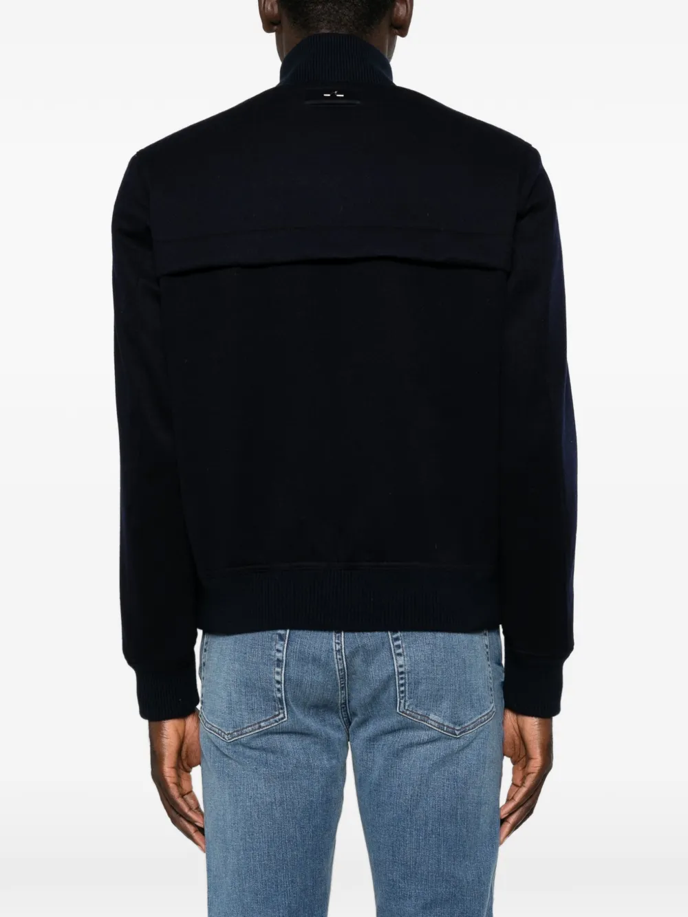Paul & Shark Kasjmier jack met hoge hals Blauw