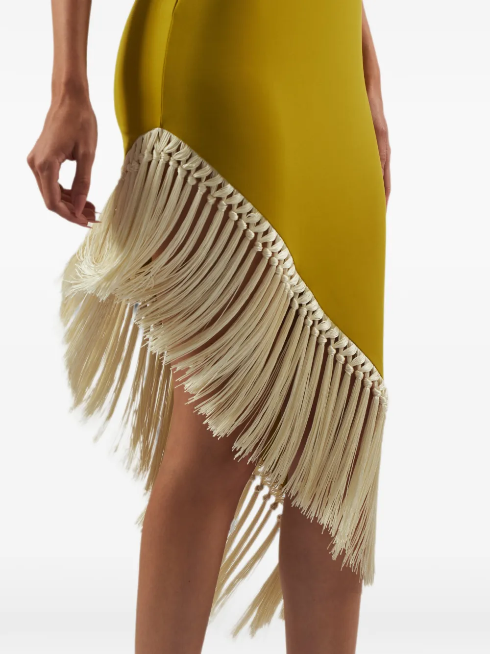 Taller Marmo Yacare asymmetrische jurk Geel