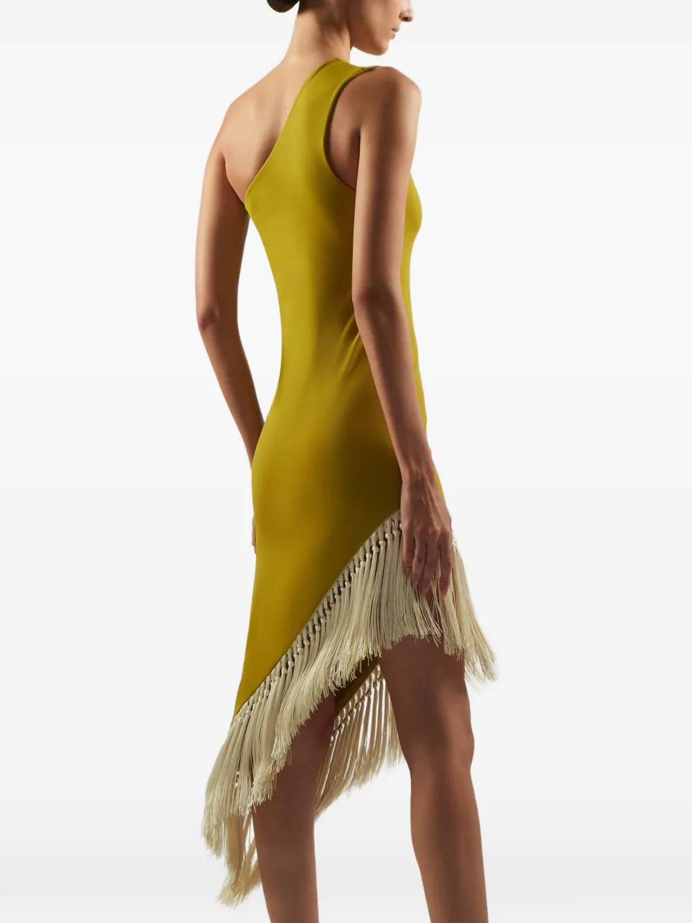 Taller Marmo Yacare asymmetrische jurk Geel