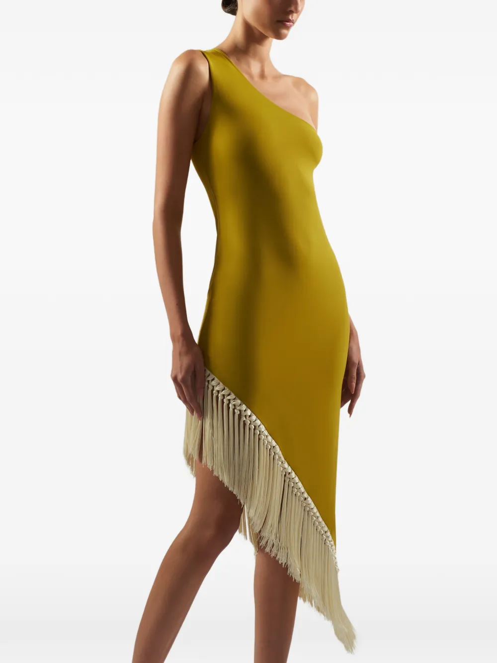 Taller Marmo Yacare asymmetrische jurk Geel