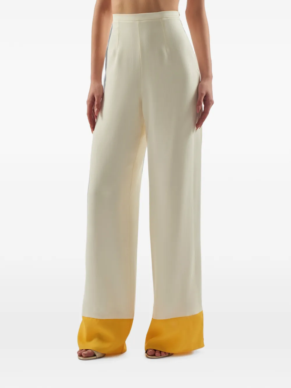 Taller Marmo Marlene Corniche High-waist Trousers in Neutrals, view 3