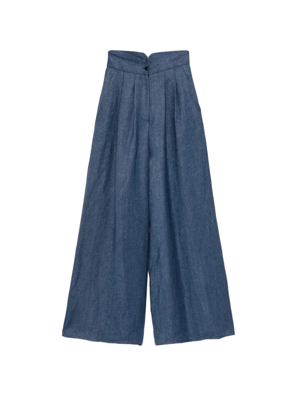 Alberta Ferretti high-waisted pleated trousers - Blue