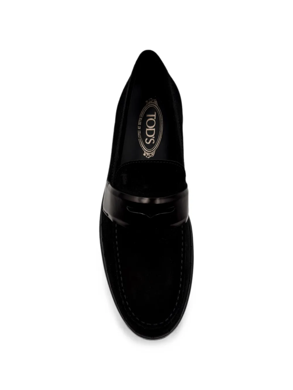 Tod's suede platform loafers Zwart