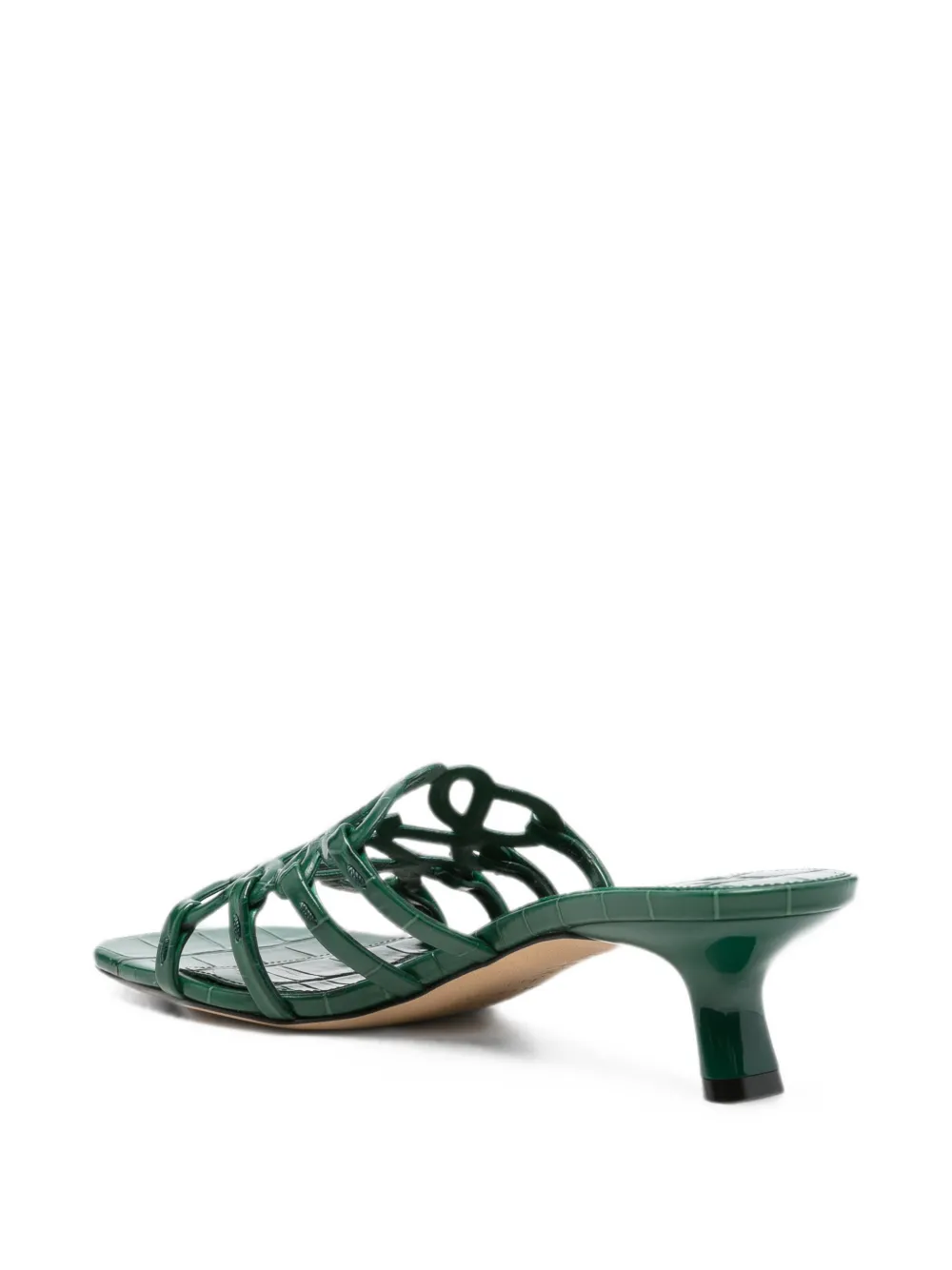 LOEWE Petal Anagram croc-effect sandals Groen