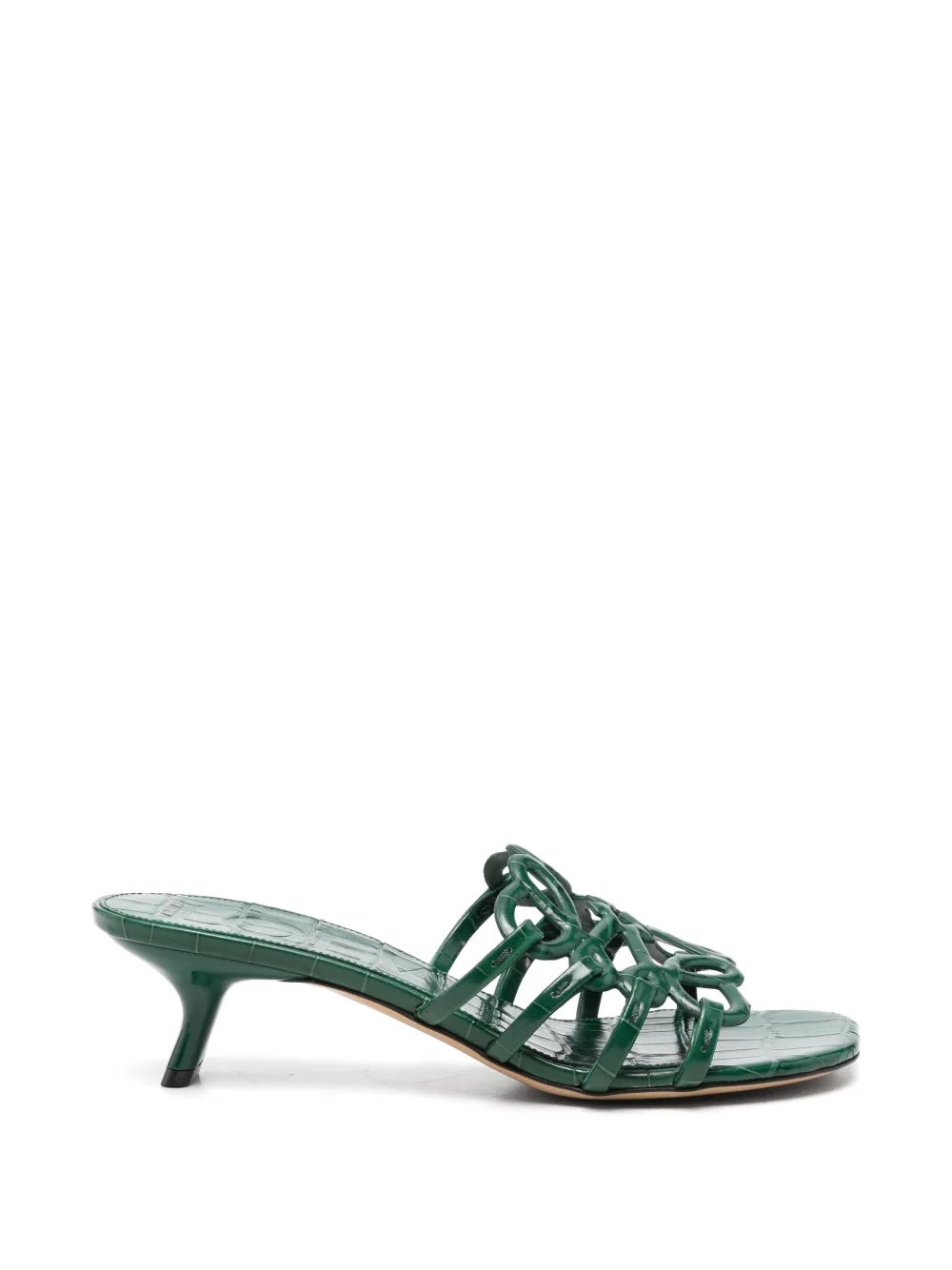 LOEWE Petal Anagram croc-effect sandals Groen