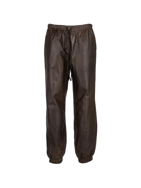 Giorgio Brato drawstring leather trousers