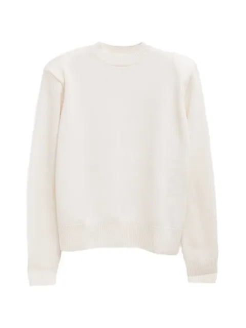 The Frankie Shop Rafaela padded knit sweater - ivory