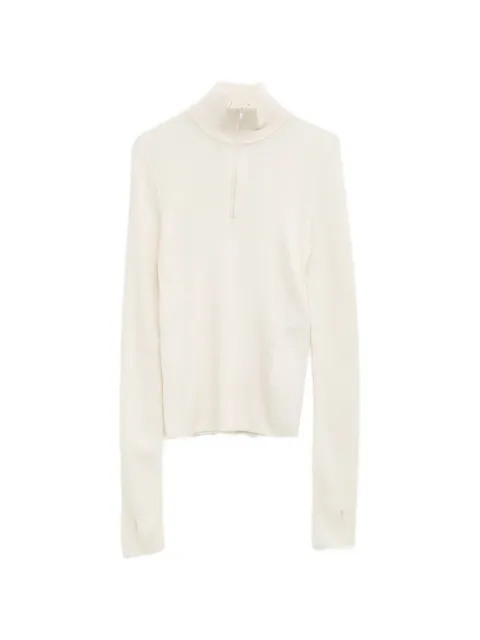 The Frankie Shop Sade knitted zip-fastening sweater