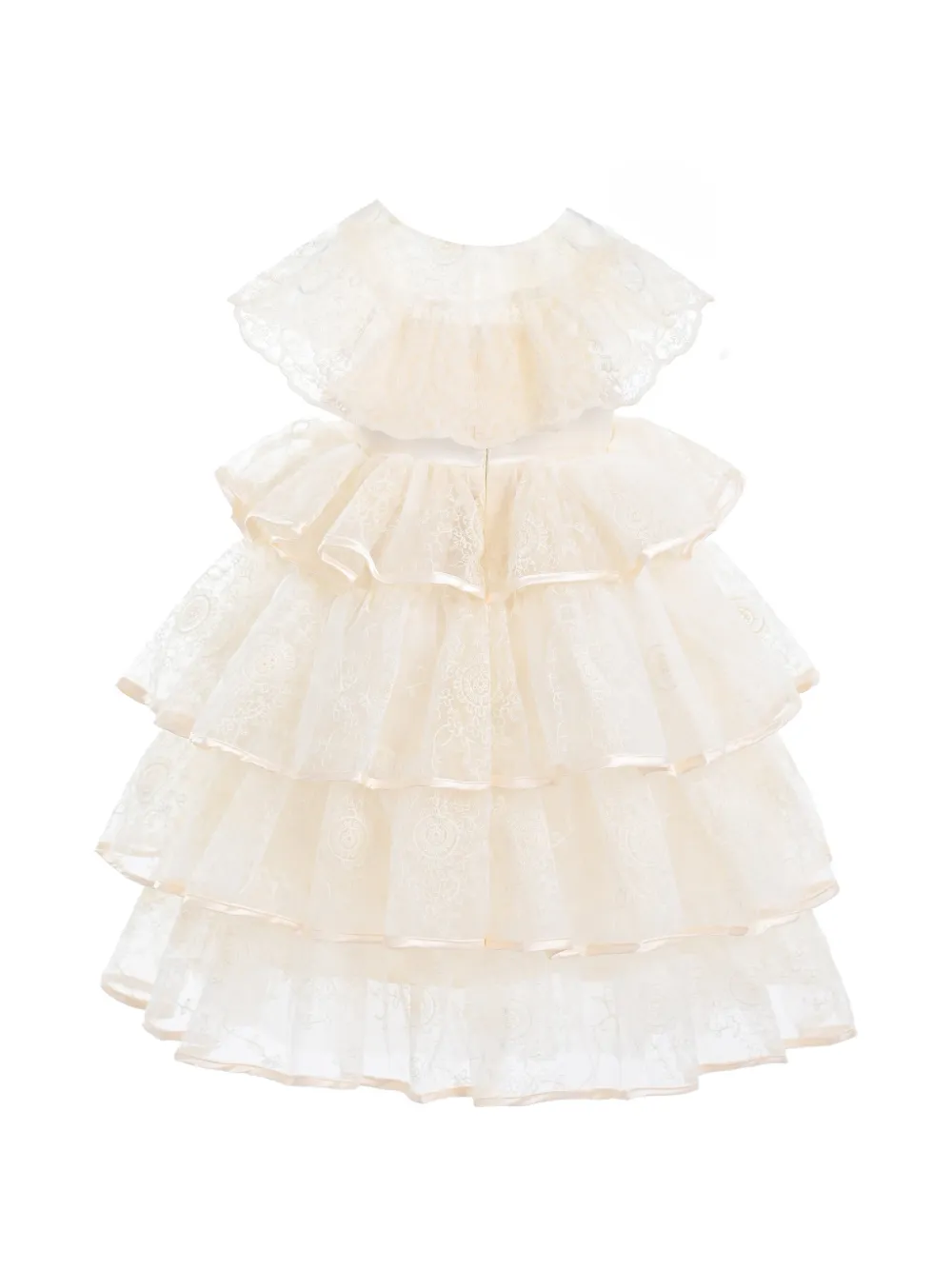Tulleen Elka tiered lace dress - Toni neutri