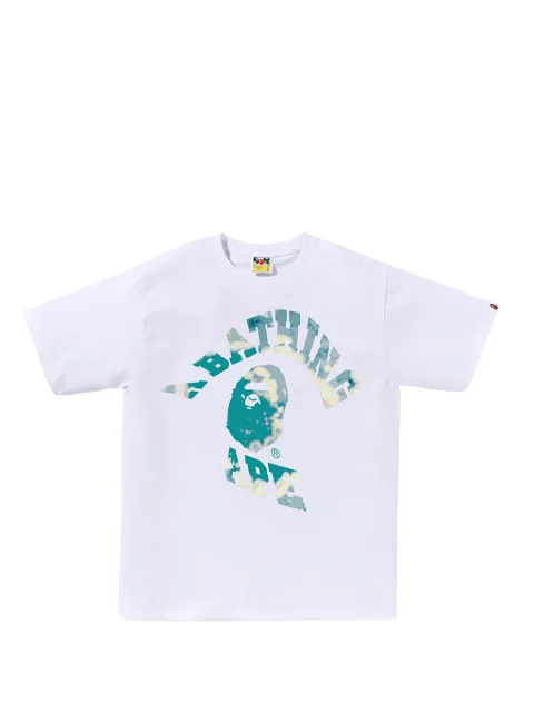 A BATHING APE® tie dye twist college T-shirt