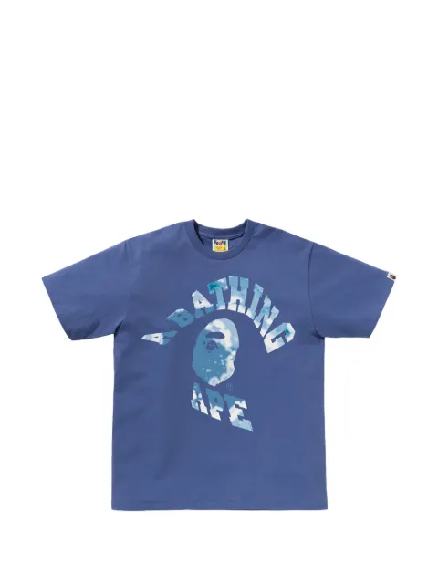 A BATHING APE® tie dye twist college T-shirt