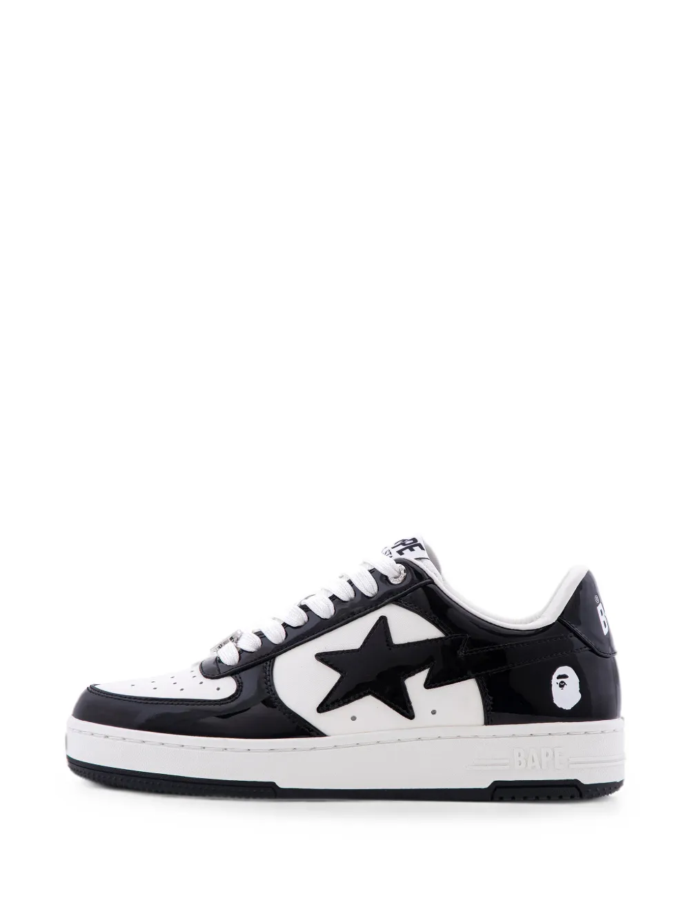 A BATHING APE Bape Sta #1 M2 patent-leather sneakers Zwart