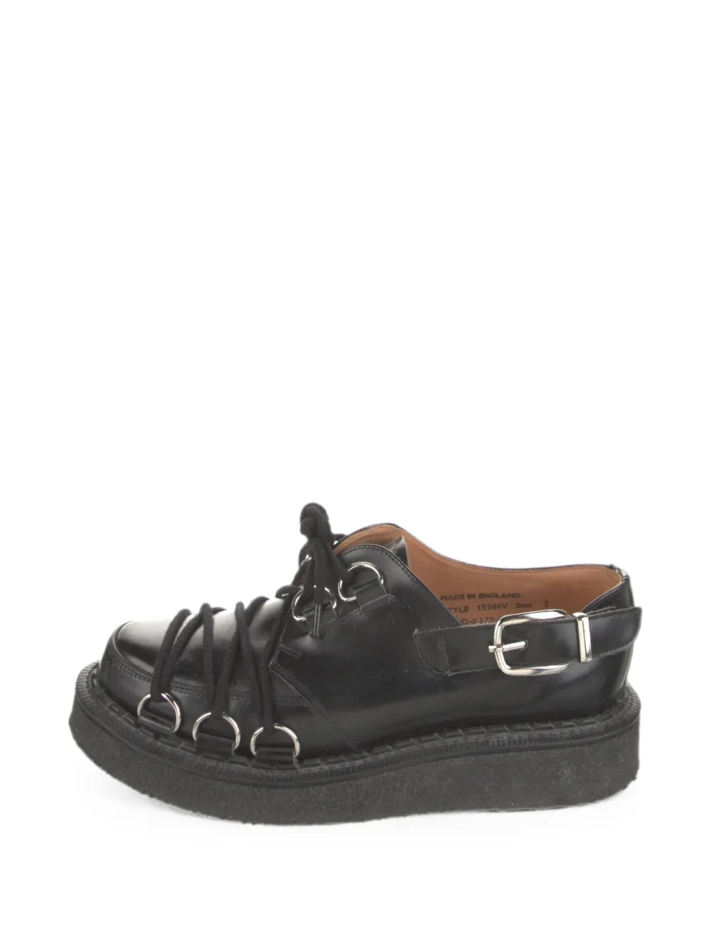 Comme des Garçons Homme Plus D-ring buckle leather loafers - Nero
