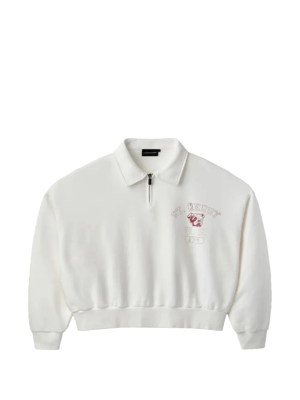Gv Gallery Half-zip Sweatshirt In White