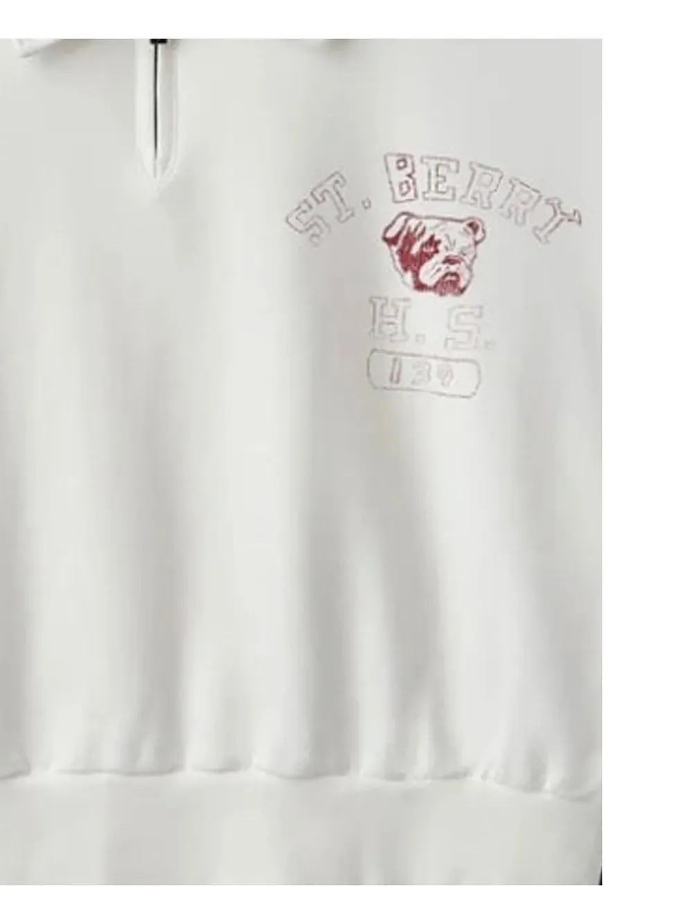 GV Gallery half-zip polo-shirt Wit