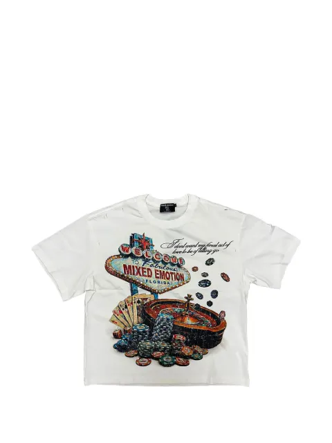 Mixed Emotion Camiseta Lottery com estampa gráfica