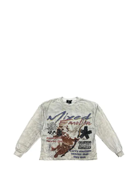 Mixed Emotion Triplets graphic-print sweatshirt