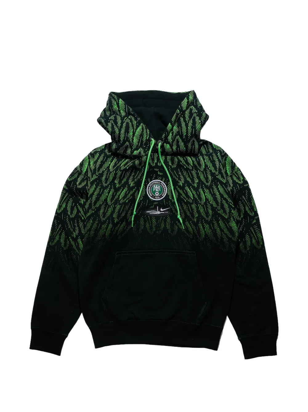 Nike x Nigeria x Slawn fleece pullover hoodie Zwart