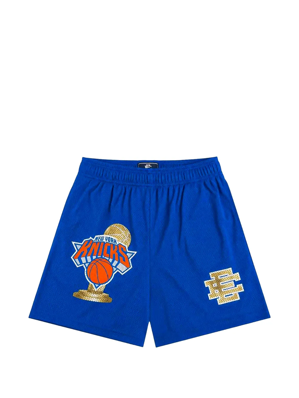 Eric Emanuel X New York Knicks Logo-print Shorts In Neutral
