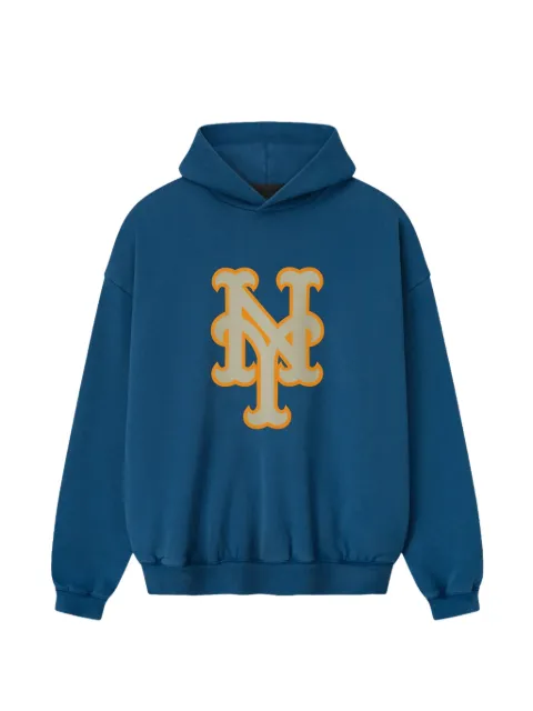 FEAR OF GOD ESSENTIALS x Mets logo-print hoodie