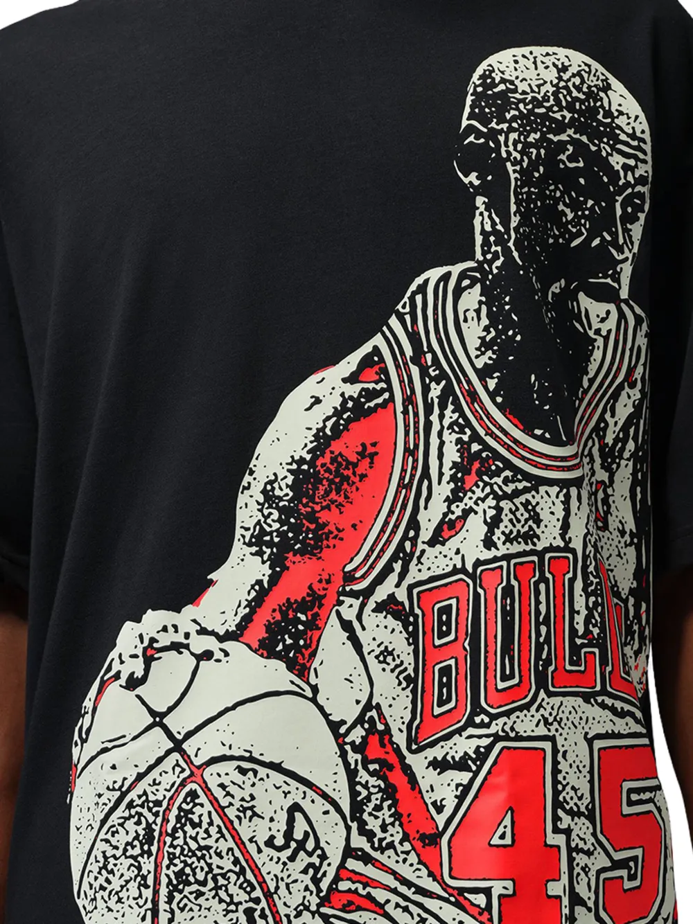 Jordan graphic-print T-shirt Zwart