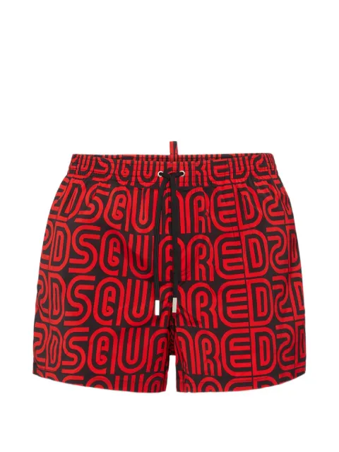 DSQUARED2 all-over logo midi swim boxer