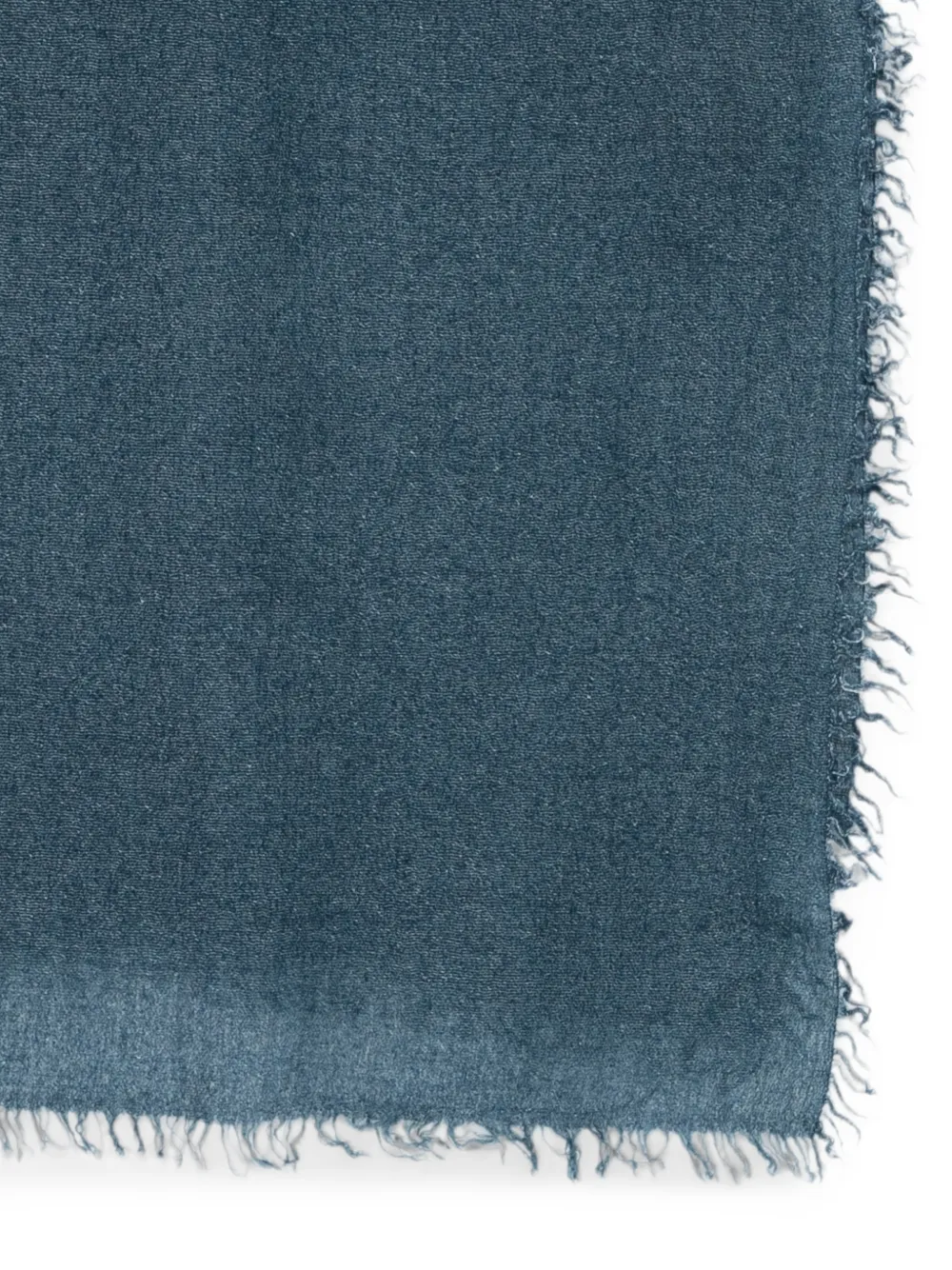 Faliero Sarti Cristiana fringed scarf Blauw
