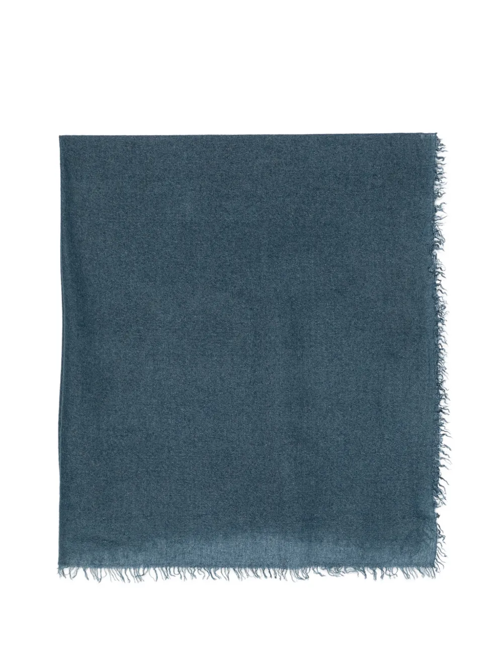 Faliero Sarti Cristiana fringed scarf Blauw